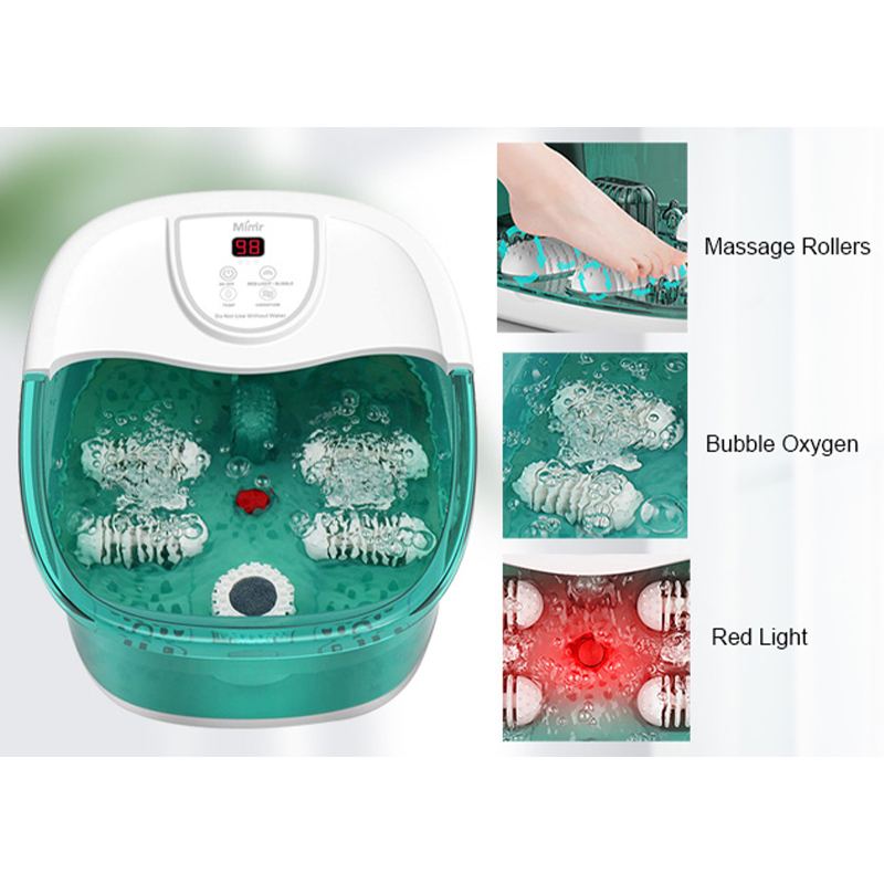 MM-20A-3 เครื่องนวดสปาเท้าพร้อมความร้อนและลูกกลิ้งนวดขนาดใหญ่สี่อัน