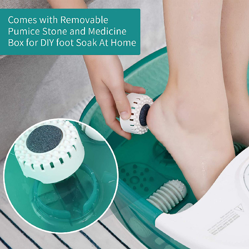 MM-20A-3 เครื่องนวดสปาเท้าพร้อมความร้อนและลูกกลิ้งนวดขนาดใหญ่สี่อัน