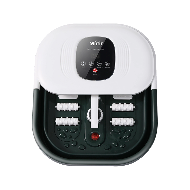 MZD-22B-1 เครื่องสปาเท้าแบบพับได้พร้อมหินภูเขาไฟสำหรับนวดผ่อนคลายเท้า