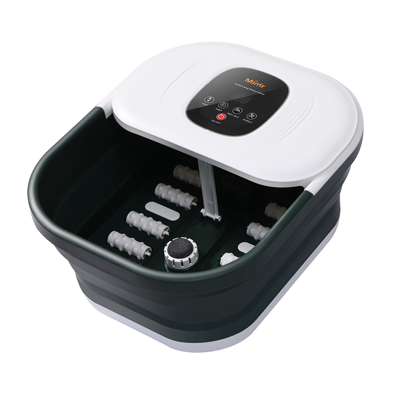 MZD-22B-1 เครื่องสปาเท้าแบบพับได้พร้อมหินภูเขาไฟสำหรับนวดผ่อนคลายเท้า