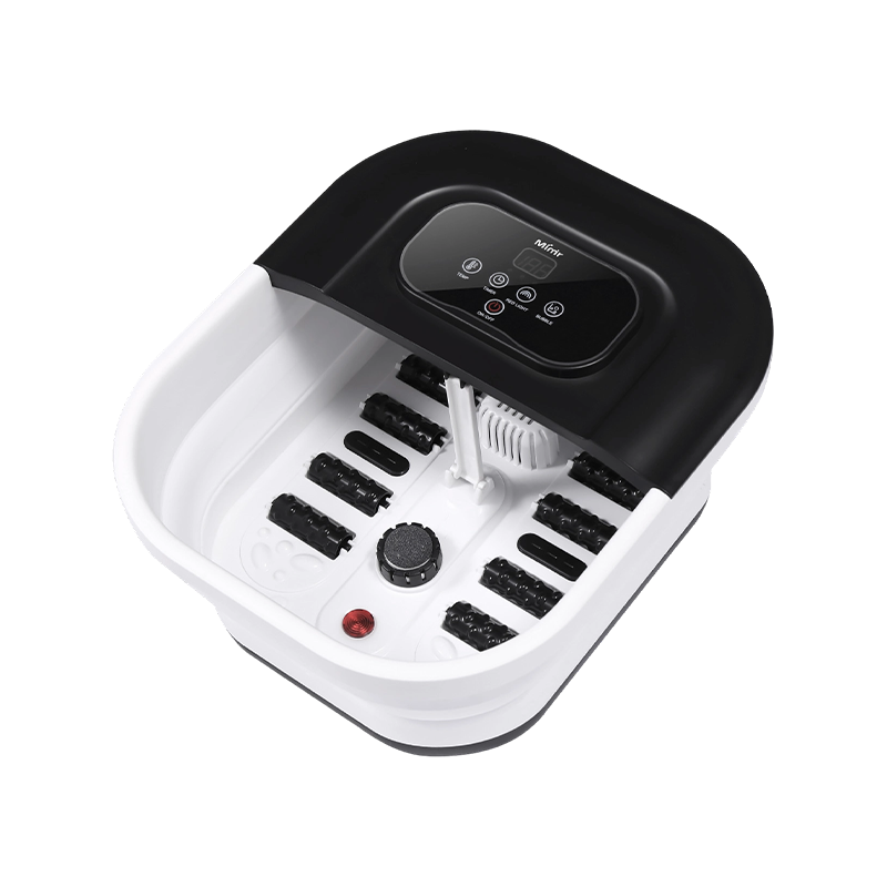 MZD-22B-2 500W เครื่องสปาเท้าแบบพับได้พร้อมลูกกลิ้งนวด 8 ชิ้นสำหรับนวดผ่อนคลายเท้า